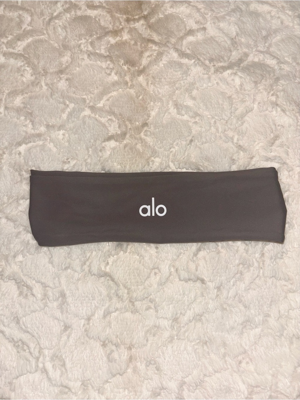 Alo Yoga Brown Headband with Logo